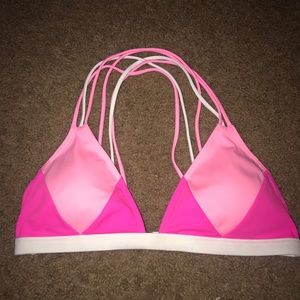 pink bikini top